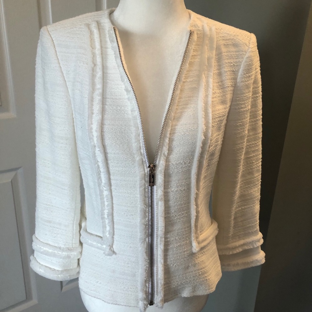 Karl Lagerfeld white jacket, size 4